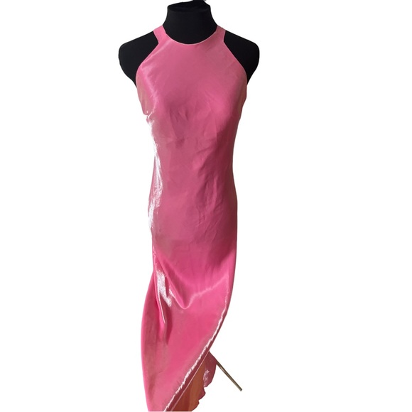 Pink prom dress vintage Cache size 4 absolutely stunning dress see video! - Picture 13 of 16
